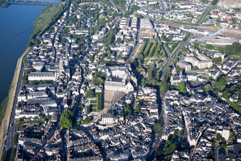 Drone image of Blois in the state Loir et Cher, France