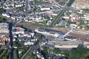 Aerial photograpy of Blois in the state Loir et Cher, France