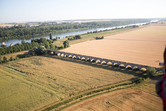 Oblique view of Viaduct near Vineuil/Loire in Vineuil in the state Loir et Cher, France