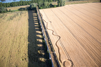 Bird's eye view of Viaduct near Vineuil/Loire in Vineuil in the state Loir et Cher, France