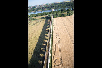 Viaduct near Vineuil/Loire in Vineuil in the state Loir et Cher, France viewn from the air