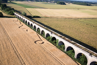 Vineuil in the state Loir et Cher, France seen from above