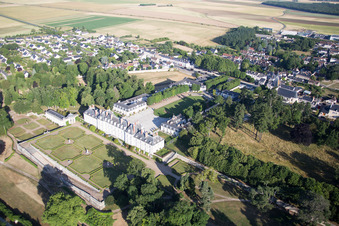 Menars in the state Loir et Cher, France out of the air