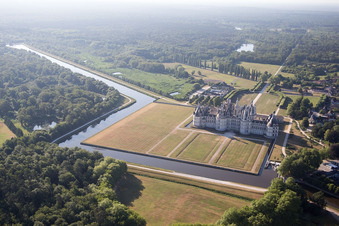 Chambord in the state Loir et Cher, France out of the air