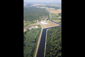 Chambord in the state Loir et Cher, France seen from a drone