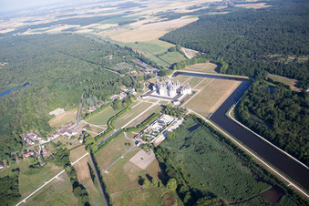 Aerial view of Chambord in the state Loir et Cher, France