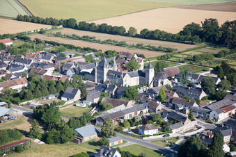 Talcy in the state Loir et Cher, France from above