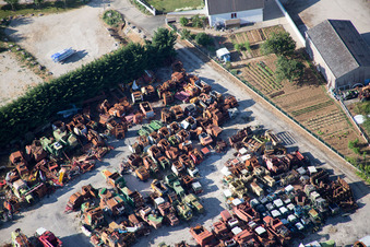 Talcy in the state Loir et Cher, France from a drone