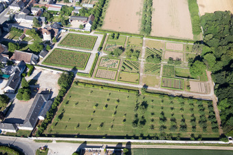 Aerial view of Talcy in the state Loir et Cher, France