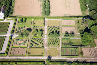 Park of the castle Jardin de Chateau de Talcy in Talcy in Centre-Val de Loire, France