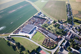 Talcy in the state Loir et Cher, France seen from above