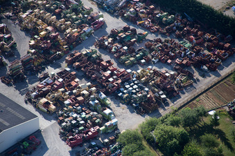 Talcy in the state Loir et Cher, France from the plane