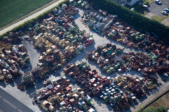 Bird's eye view of Talcy in the state Loir et Cher, France