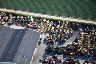 Drone image of Talcy in the state Loir et Cher, France