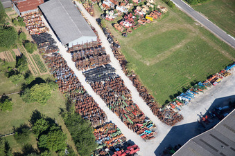 Talcy in the state Loir et Cher, France from a drone