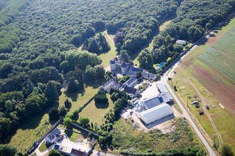 Landes-le-Gaulois in the state Loir et Cher, France seen from above