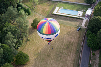 Nazelles-Négron in the state Indre et Loire, France viewn from the air