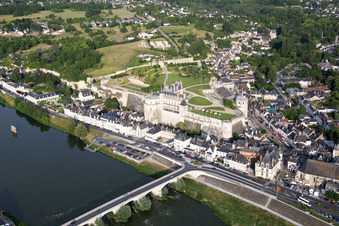 Drone image of Nazelles-Négron in the state Indre et Loire, France
