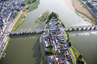 Amboise in the state Indre et Loire, France out of the air