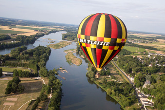 Amboise in the state Indre et Loire, France seen from above