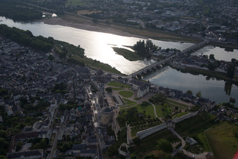 Amboise in the state Indre et Loire, France out of the air