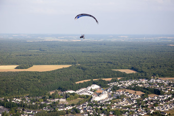 Amboise in the state Indre et Loire, France viewn from the air