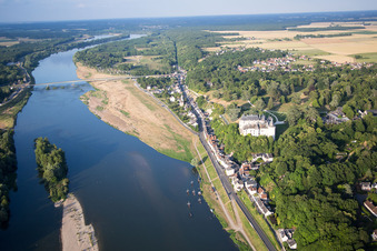Oblique view of Castle of Schloss Chaumont in Chaumont-sur-Loire in Centre-Val de Loire, France