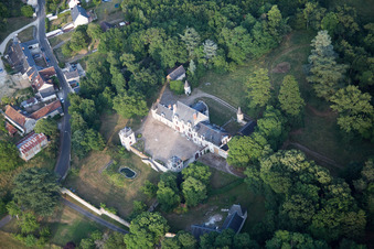Oblique view of Chailles in the state Loir et Cher, France