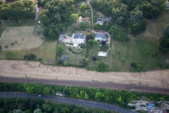 Blois in the state Loir et Cher, France seen from above