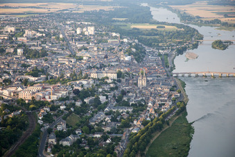 Bird's eye view of Blois in the state Loir et Cher, France