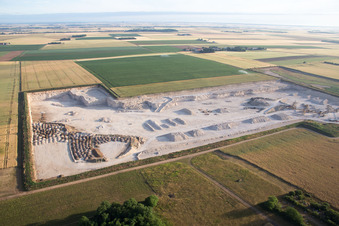 Aerial view of Mulsans in the state Loir et Cher, France