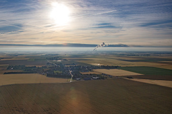 Aerial photograpy of Mulsans in the state Loir et Cher, France