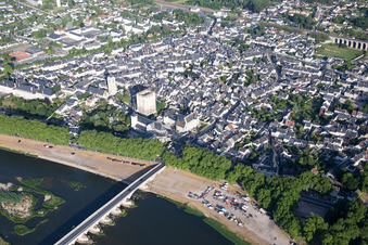 Aerial photograpy of Beaugency in the state Loiret, France