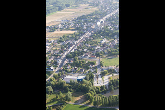 Aerial view of Cléry-Saint-André in the state Loiret, France