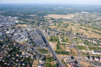 Aerial view of Orleans in Olivet in the state Loiret, France