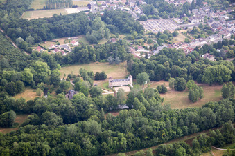Aerial photograpy of Vitry-aux-Loges in the state Loiret, France