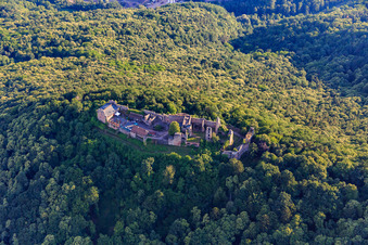 Madenburg Castle Ruins in Eschbach in the state Rhineland-Palatinate, Germany