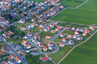 New development area in the Elfmorgen in Edesheim in the state Rhineland-Palatinate, Germany