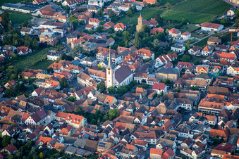 Church building in the village of in Maikammer in the state Rhineland-Palatinate, Germany
