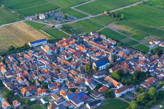 Catholic Church of the Exaltation of the Cross in Kirrweiler in the state Rhineland-Palatinate, Germany