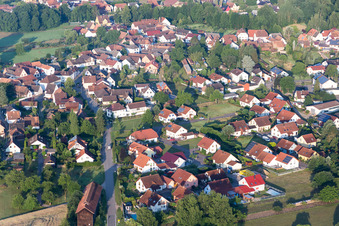 Village view in Scheibenhard in the state Bas-Rhin, France