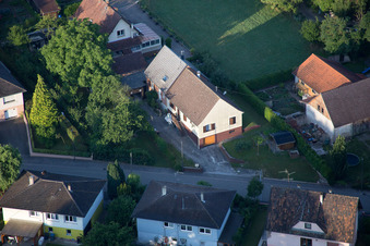 Drone image of Scheibenhard in the state Bas-Rhin, France