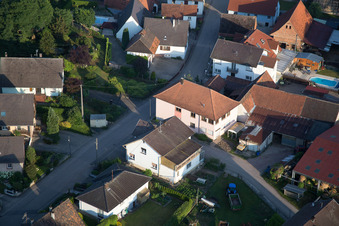 Scheibenhard in the state Bas-Rhin, France out of the air