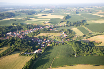 Aerial photograpy of Neewiller-près-Lauterbourg in the state Bas-Rhin, France