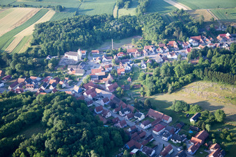 Neewiller-près-Lauterbourg in the state Bas-Rhin, France out of the air
