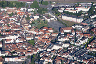 Museum building ensemble Media from Old Island / Médiathèque de la Vieille-Ile in Hagenau in the state Bas-Rhin, France