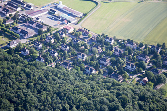 Aerial view of Drachenbronn-Birlenbach in the state Bas-Rhin, France