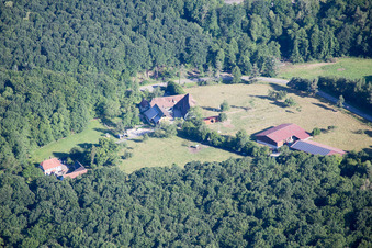 Aerial photograpy of Drachenbronn-Birlenbach in the state Bas-Rhin, France