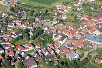 Steinseltz in the state Bas-Rhin, France out of the air