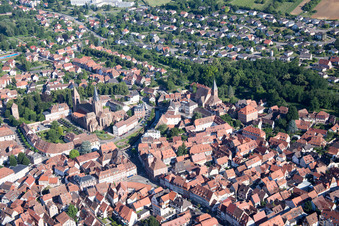 Wissembourg in the state Bas-Rhin, France out of the air
